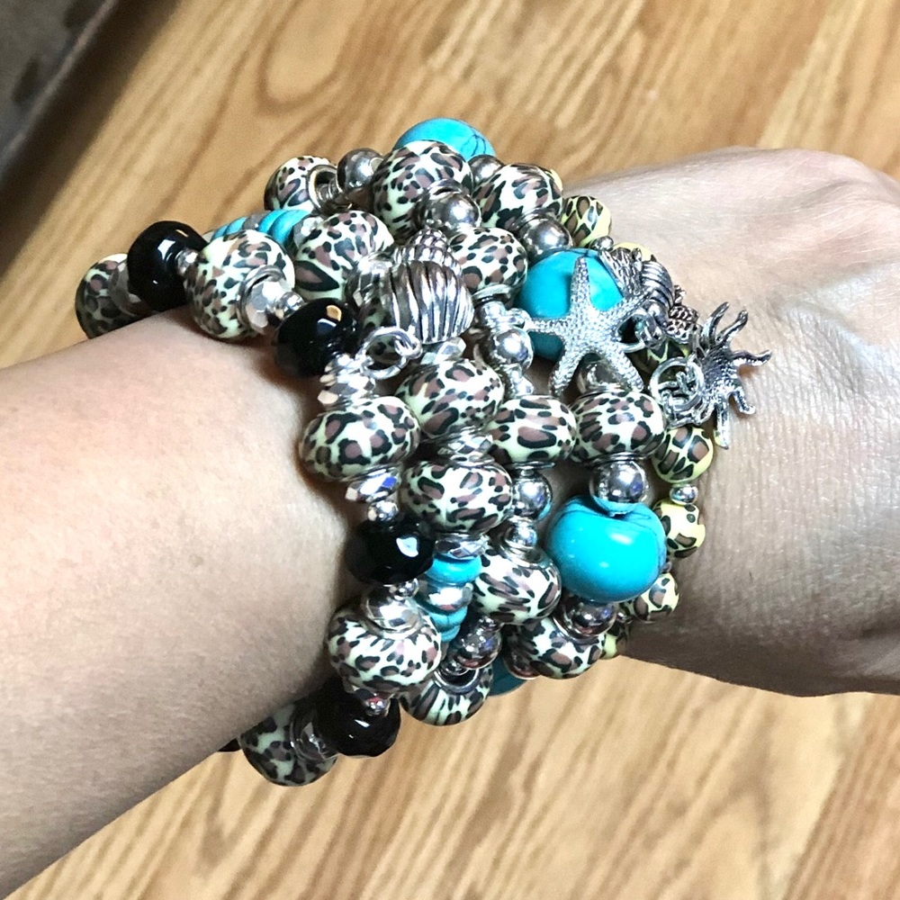 Leopard Polymer bracelet - Picture 5 of 5